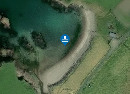 Satellite image of Beach of Spiggie