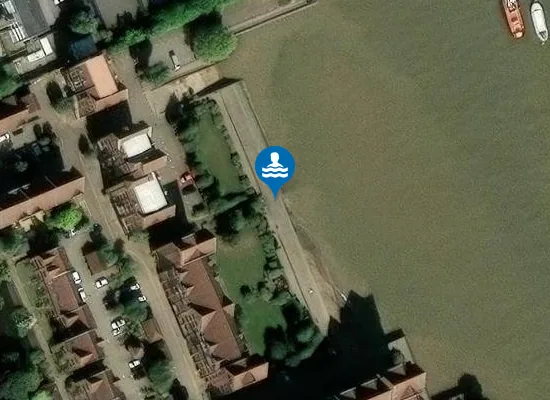 Satellite image of Kelson Beach