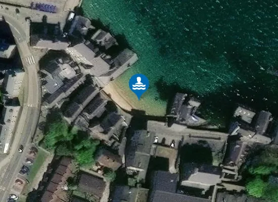 Satellite image of Bain's Beach