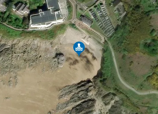 Satellite image of Rotherslade Beach