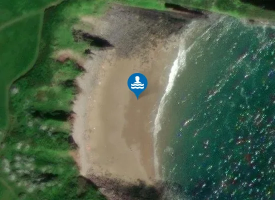 Satellite image of Skrinkle Haven Beach