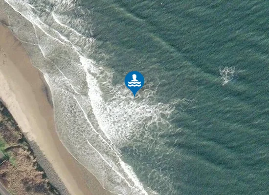 Satellite image of Broad Sand Rocks