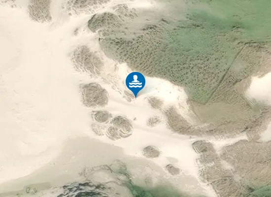 Satellite image of Tràigh Bhàrlais