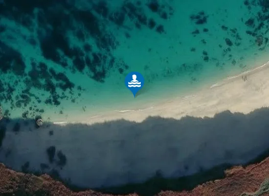 Satellite image of Portheras Cove