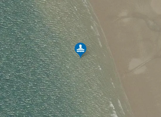 Satellite image of Kenfig Sands