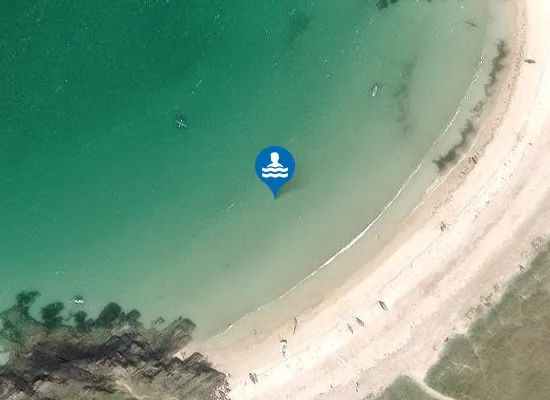 Satellite image of Achmelvich Beach