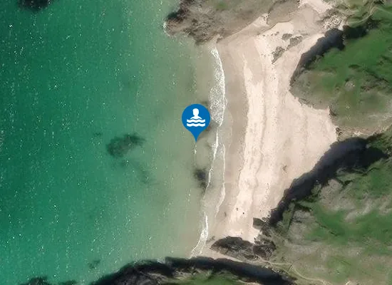 Satellite image of Vestey's Beach