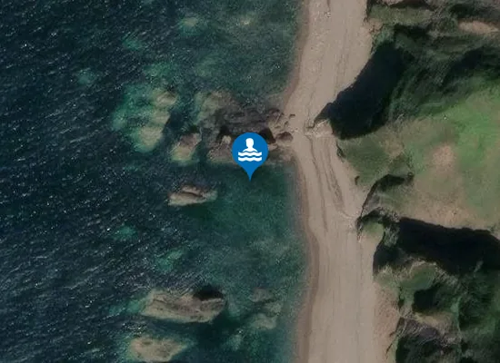 Satellite image of Cladach Allt an Fheidh