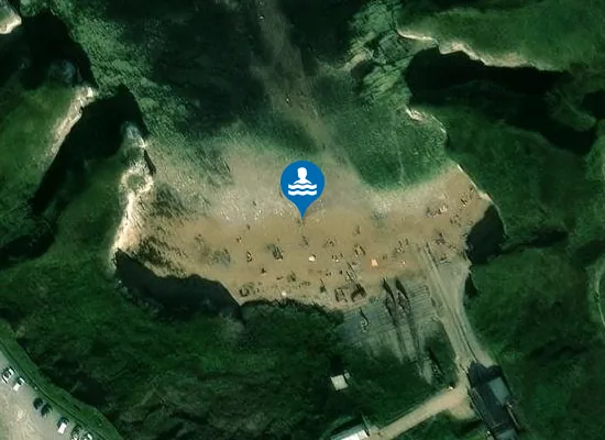 Satellite image of North Landing Beach