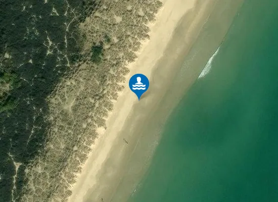 Satellite image of Studland Naturist Beach