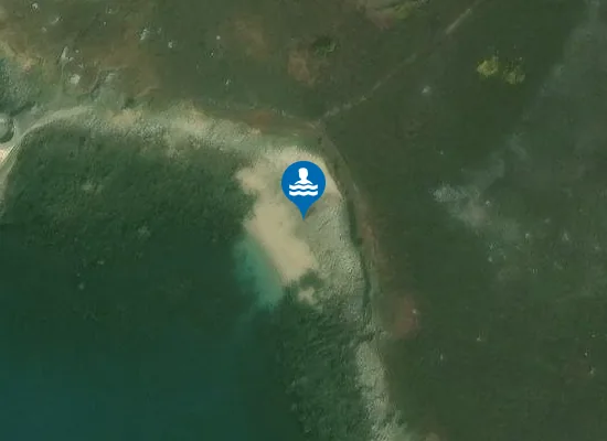 Satellite image of Castle Porth