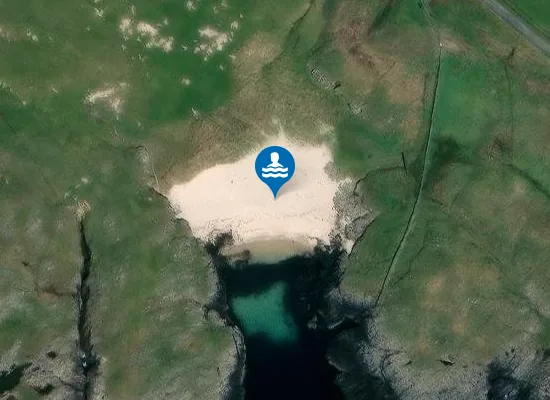Satellite image of currie sands