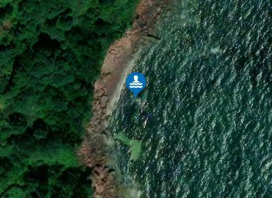 Satellite image of Cherryred Beach