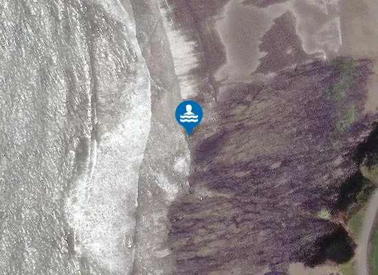 Satellite image of Abereiddy Bay