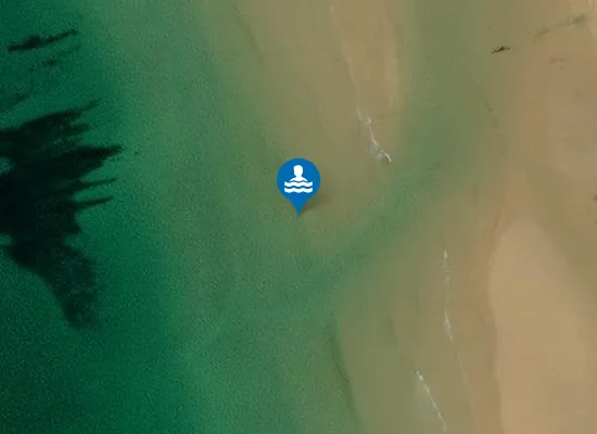 Satellite image of Frainslake Sands