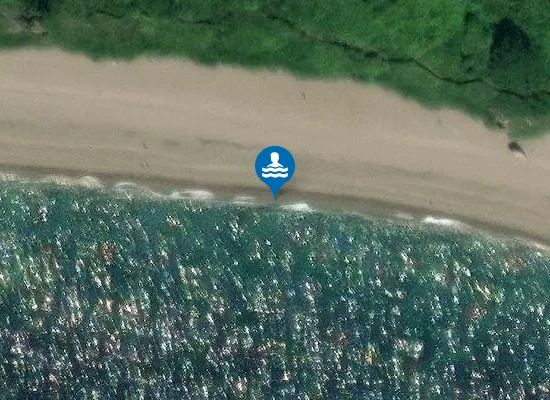Satellite image of Hooken Beach