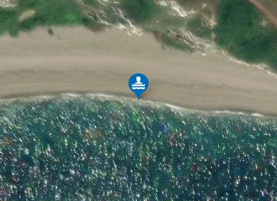 Satellite image of Little Beach
