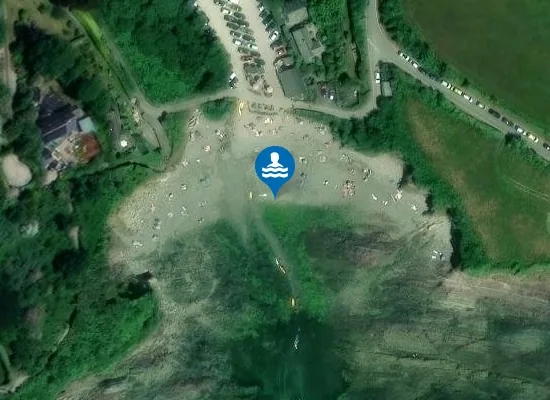 Satellite image of Talland Sand