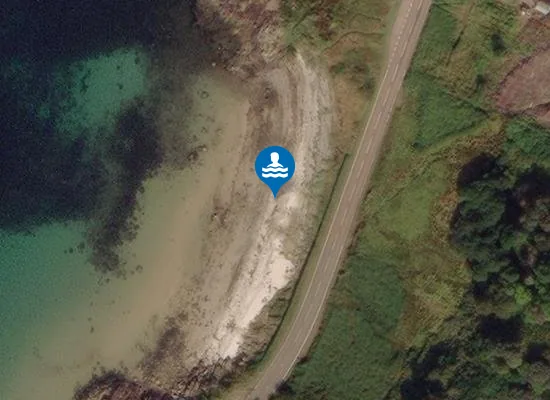 Satellite image of Corriechrevie Beach