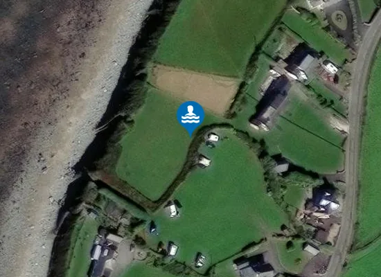 Satellite image of Llandanwg Beach