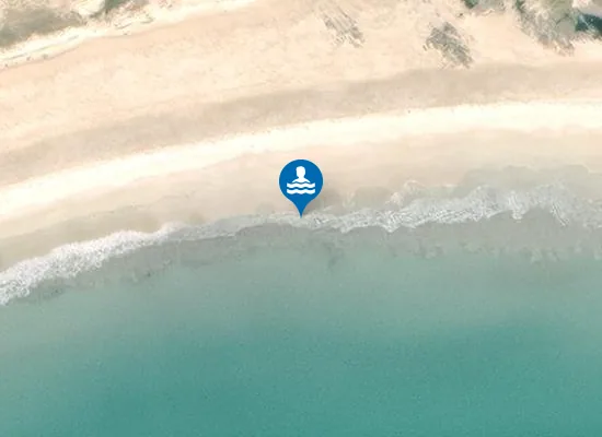 Satellite image of Tràigh Hùisinis