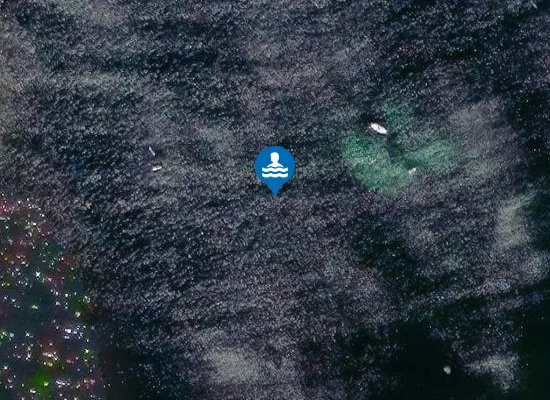 Satellite image of Portballintrae Beach