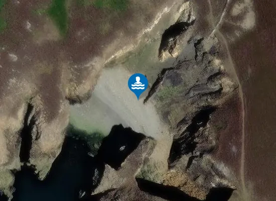 Satellite image of Porth Lleuog