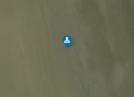 Satellite image of Muston Sands