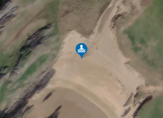 Satellite image of Porth-y-Cŵch