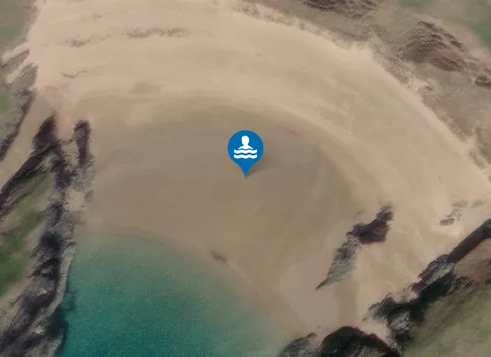 Satellite image of Porth Twyn-mawr