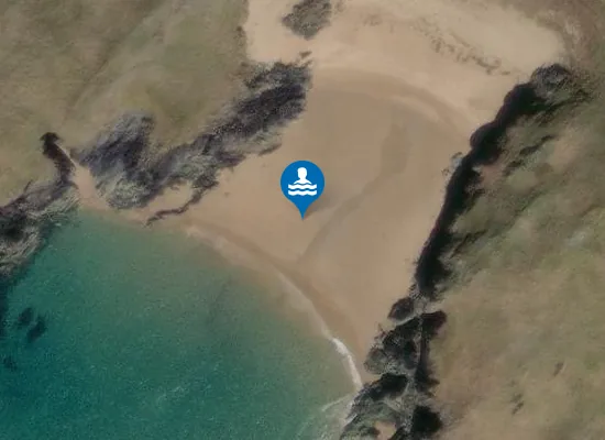 Satellite image of Porth Buarth-y-mor