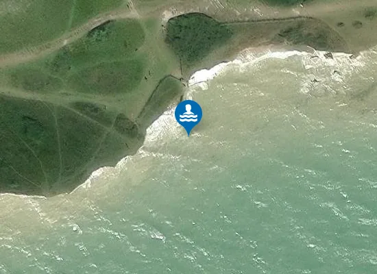 Satellite image of Hope Gap