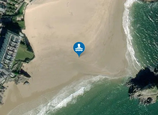 Satellite image of Castle Beach