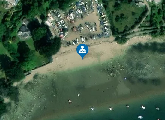 Satellite image of Loe Beach