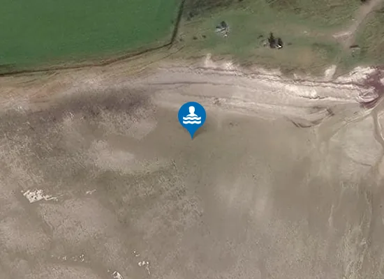 Satellite image of St Ninian’s Bay