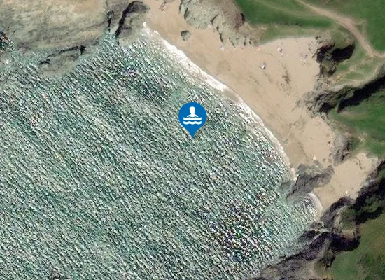 Satellite image of Seacombe Sand