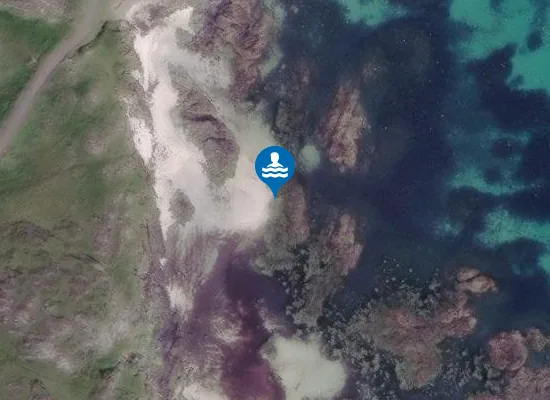 Satellite image of Cul Sgathain Sand