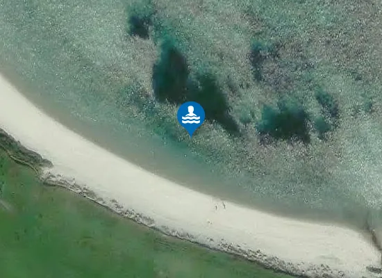 Satellite image of Gossabrough Beach