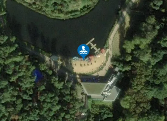 Satellite image of The Beach