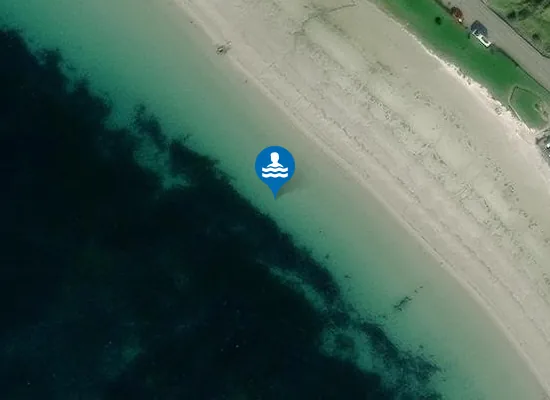Satellite image of White Hart Beach