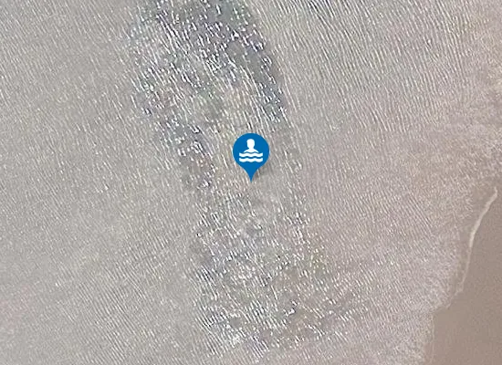 Satellite image of Hedderwick Sands