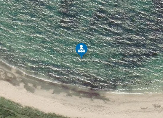 Satellite image of Tràigh Halum