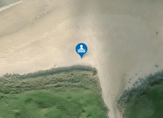 Satellite image of Tràigh Bhousd