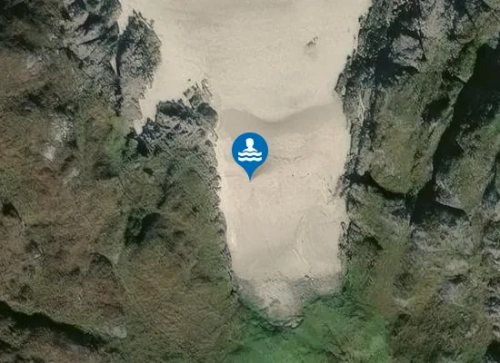 Satellite image of Tràigh Logabhaig