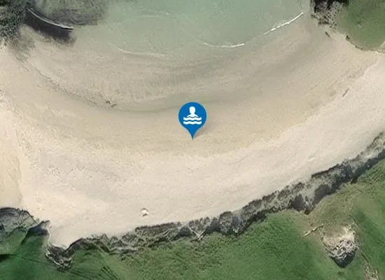 Satellite image of Tràigh nan Uan