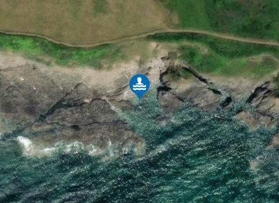 Satellite image of Harris' Beach