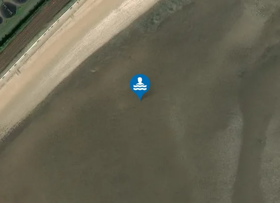 Satellite image of Burntisland Beach