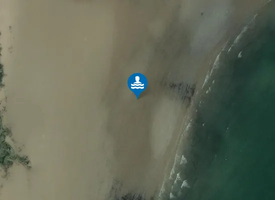 Satellite image of Kinghorn Beach