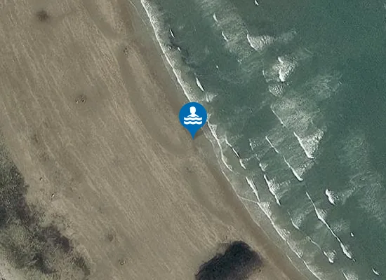 Satellite image of Traeth Bychan