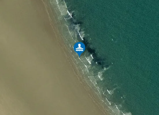 Satellite image of Traeth yr Ora
